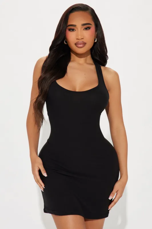 Bedtime PJ Sleep Dress - Black sold by Fashion Nova