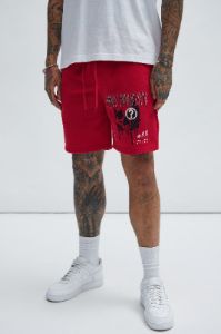 Lost Sweatshorts - Red sold by Fashion Nova