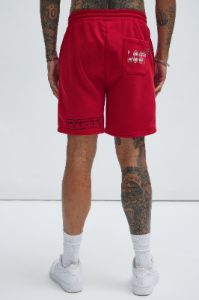 Lost Sweatshorts - Red sold by Fashion Nova