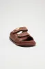 Weekend Moves Slides - Chocolate sold by Fashion Nova