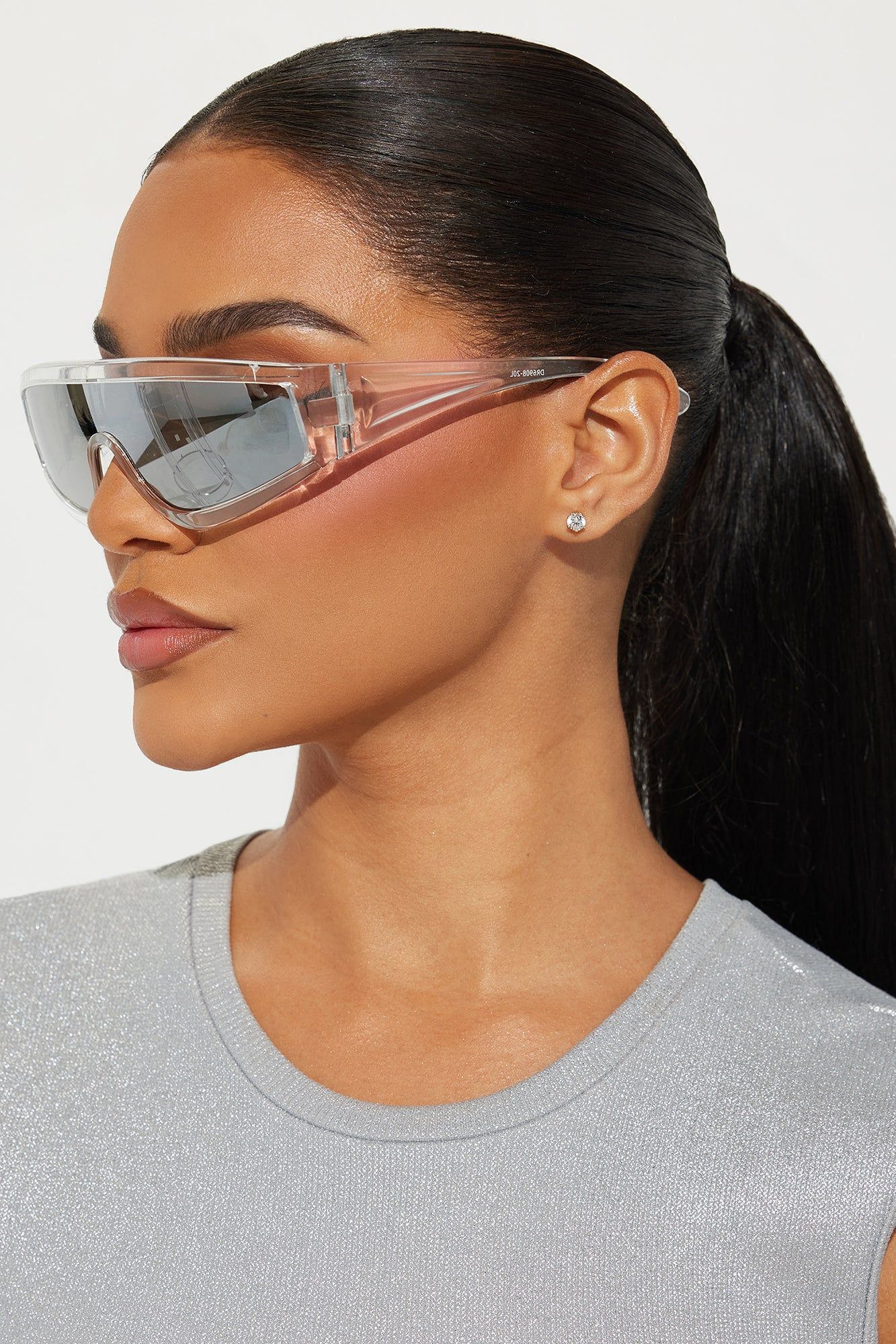 Its Not Over Sunglasses - Clear/Silver sold by Fashion Nova product image thumbnail 2