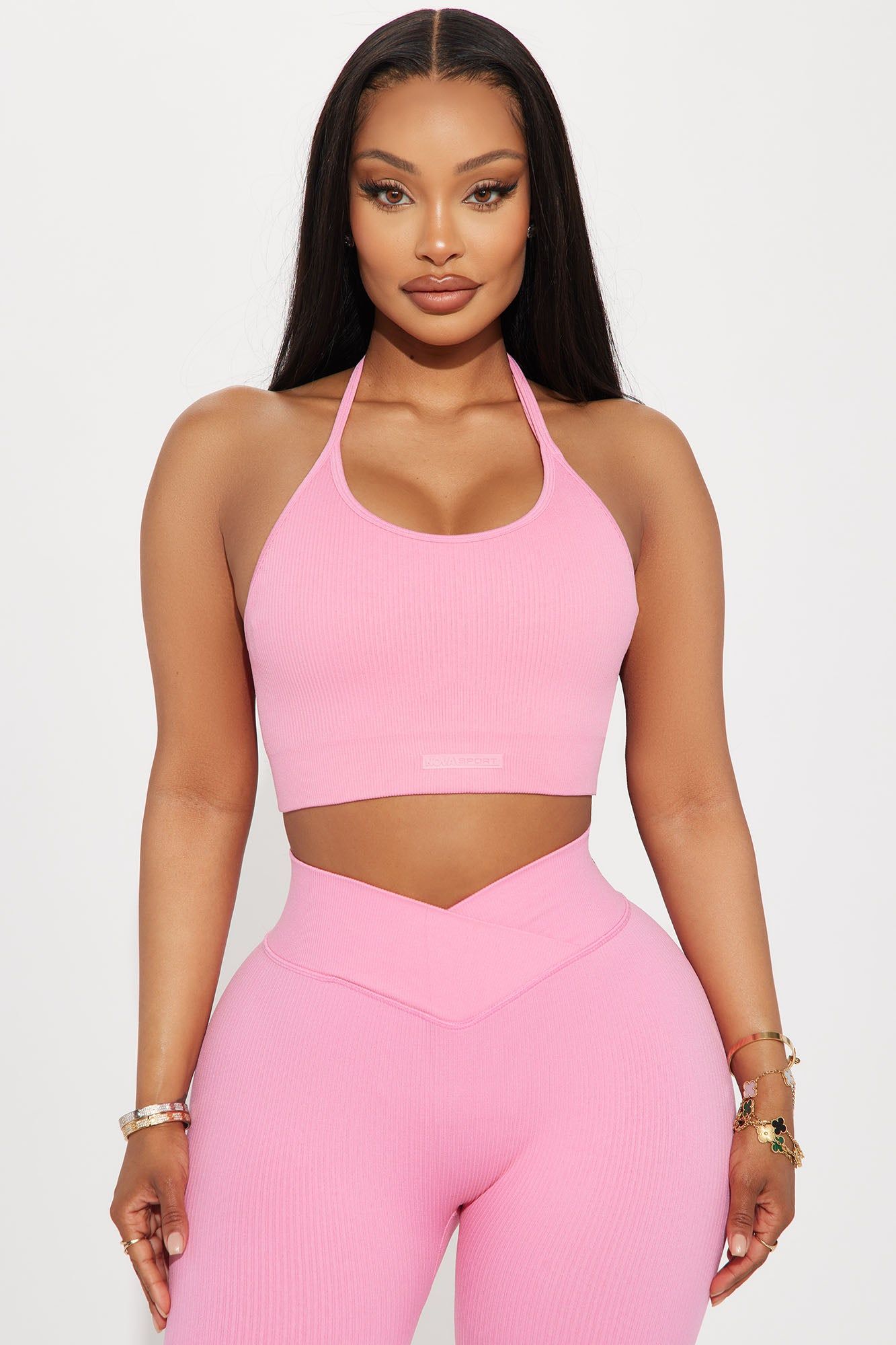 Namaste Seamless 2 Piece Active Top - Hot Pink sold by Fashion Nova product image thumbnail 2