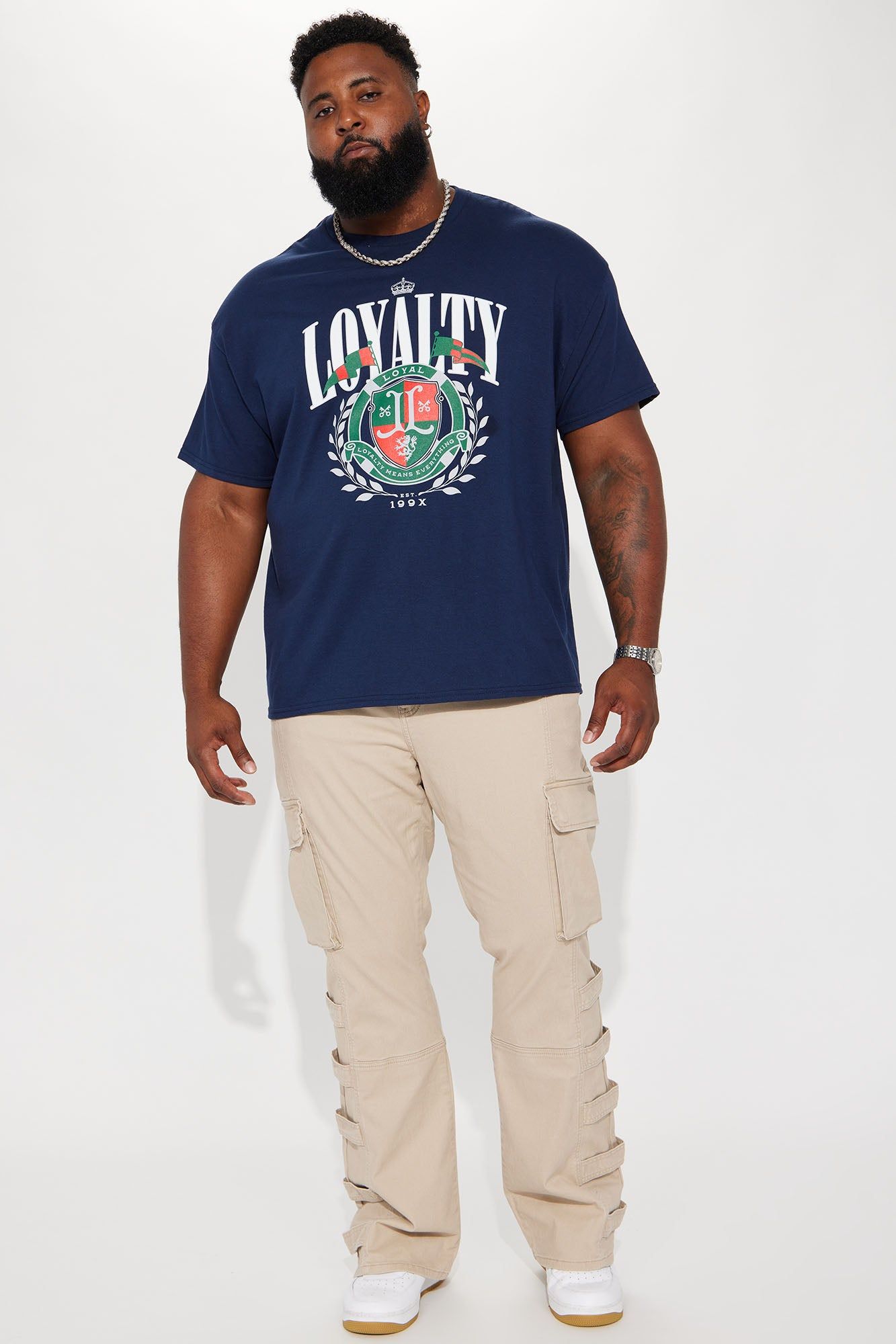 Loyal Means Everything Short Sleeve Tee - Navy sold by Fashion Nova product image thumbnail 5