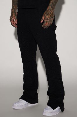 Jordan Textured Carpenter Pants - Black sold by Fashion Nova