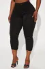 Take What's Yours Ruched Capri Legging - Black sold by Fashion Nova