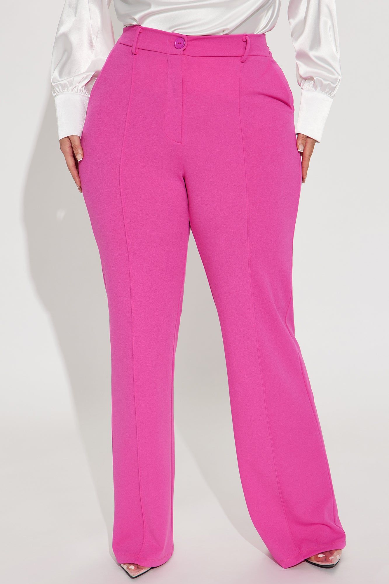 Heidi Wide Leg Trouser - Fuchsia sold by Fashion Nova product image thumbnail 5