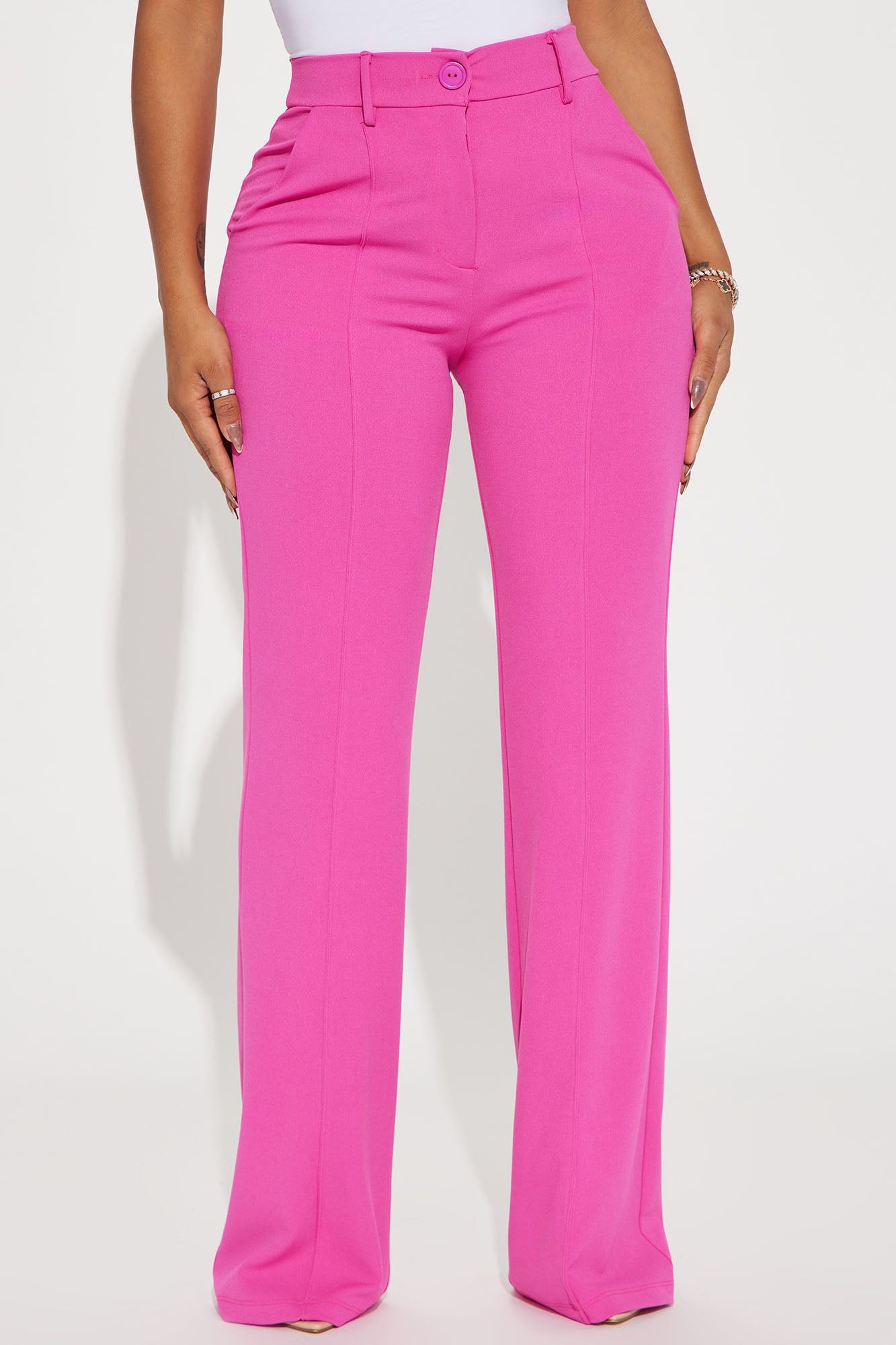 Heidi Wide Leg Trouser - Fuchsia sold by Fashion Nova product image thumbnail 2