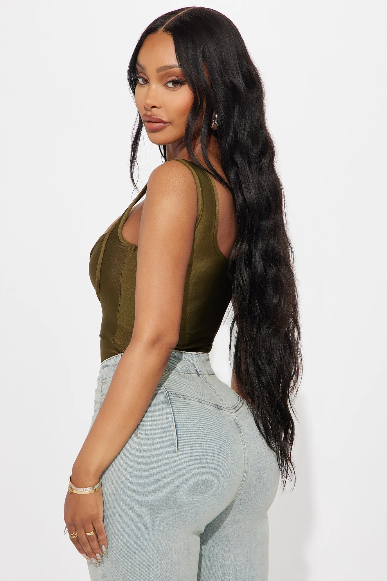 Better Like This Bodysuit - Olive sold by Fashion Nova product image thumbnail 4