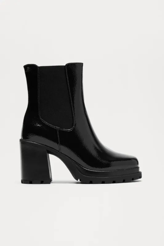 Nat Platform Booties - Black sold by Fashion Nova