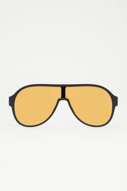 Feel Like Fire Sunglasses - Black/Brown sold by Fashion Nova