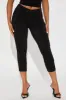 Take What's Yours Ruched Capri Legging - Black sold by Fashion Nova