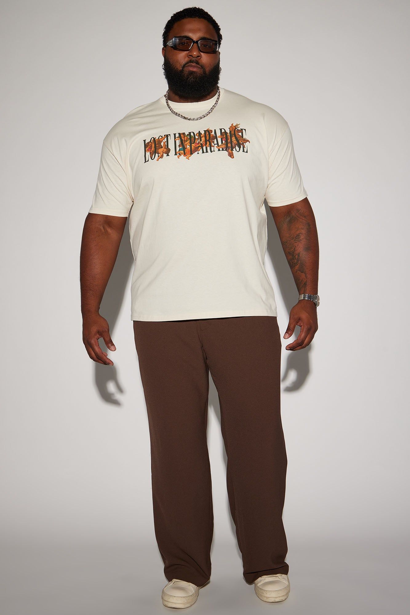 Lost Paradise Angels Short Sleeve Tee - Off White sold by Fashion Nova product image thumbnail 5