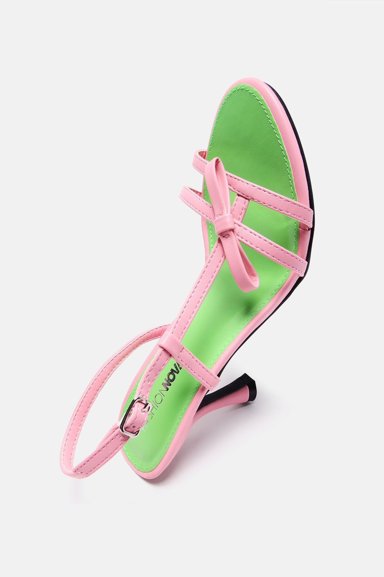 Looking For Me Slingback Heeled Sandals - Green/combo sold by Fashion Nova product image thumbnail 4
