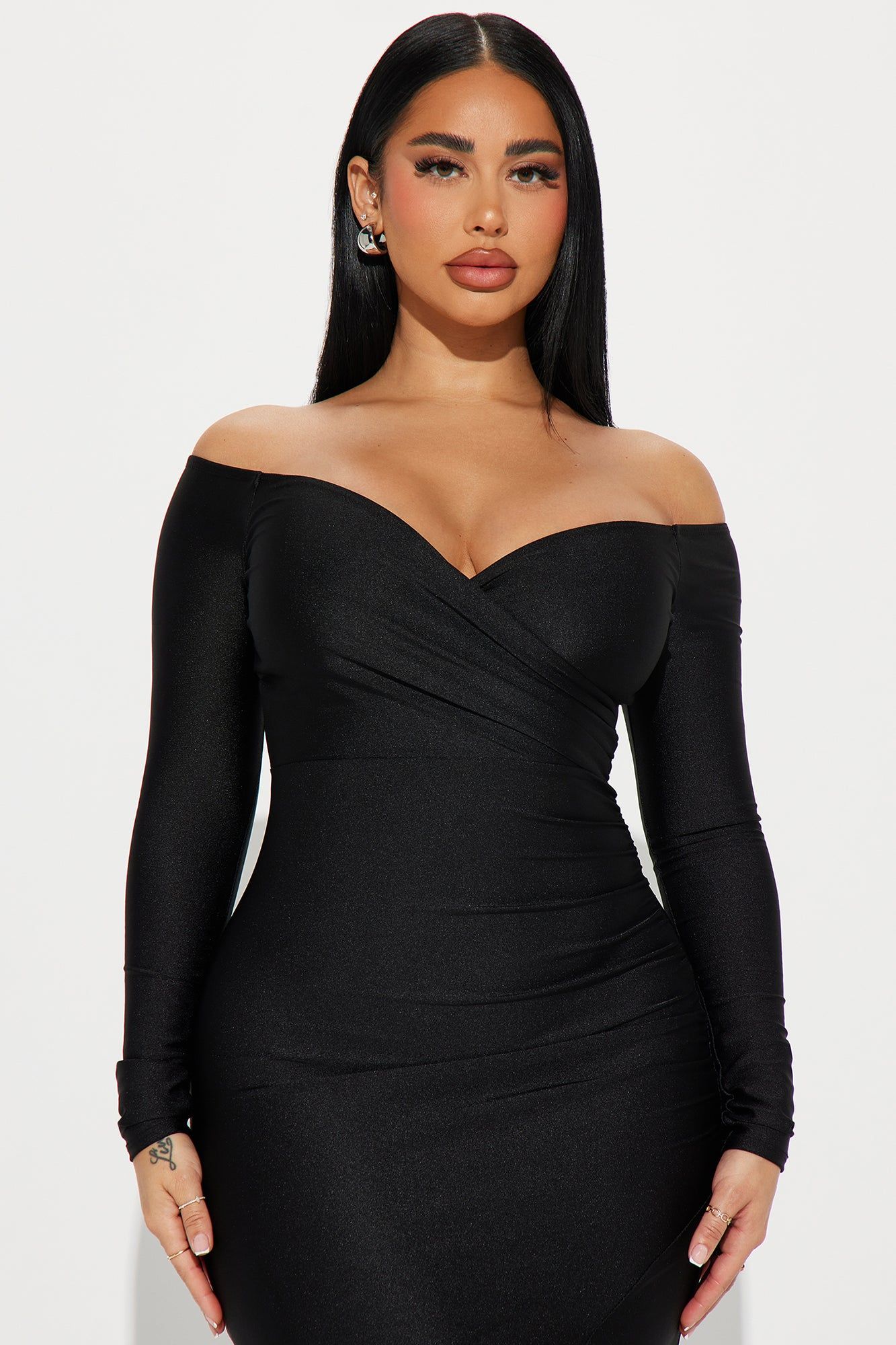 Kellie Tricot Gown - Black sold by Fashion Nova product image thumbnail 2