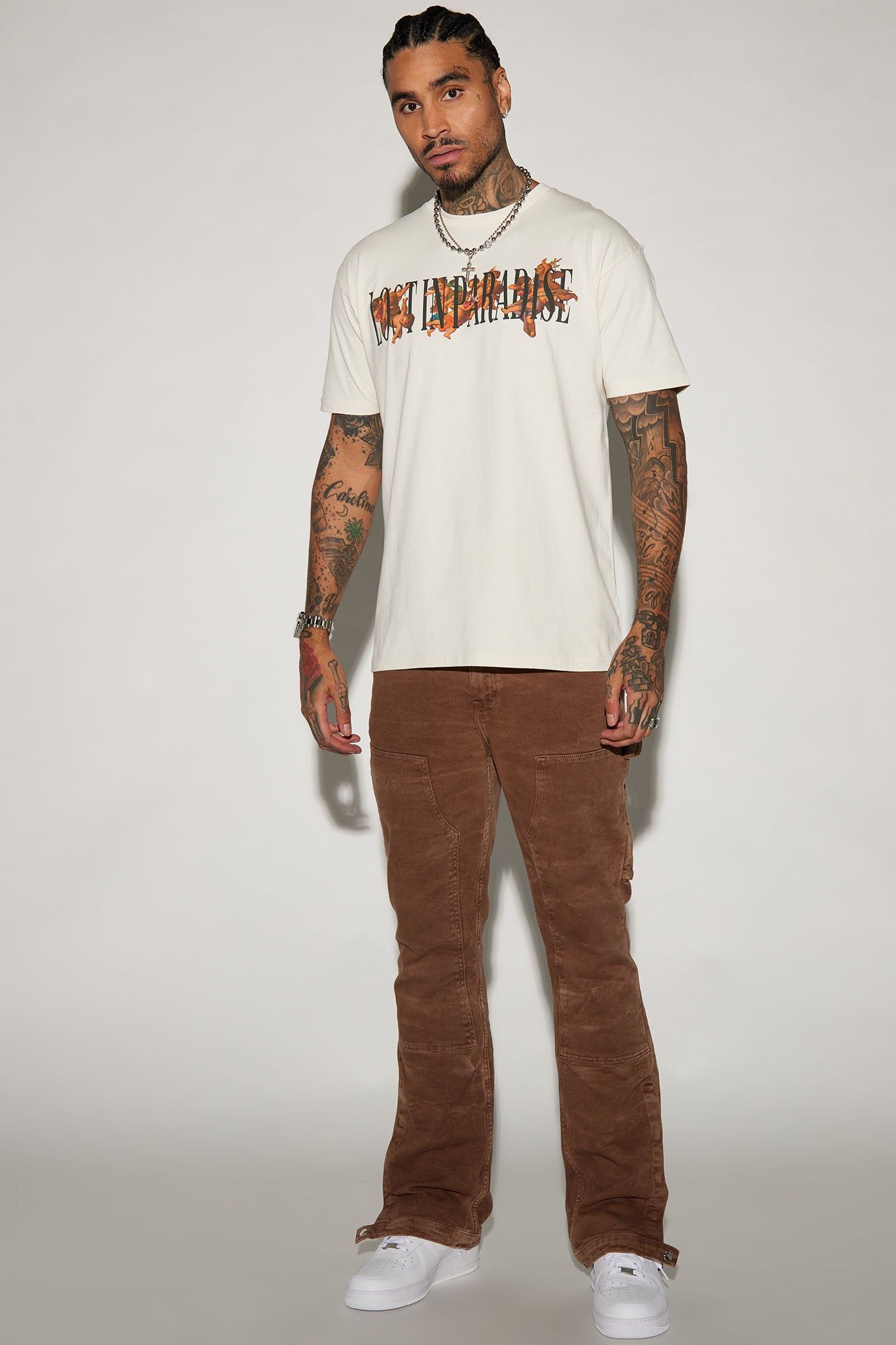 Lost Paradise Angels Short Sleeve Tee - Off White sold by Fashion Nova product image thumbnail 2