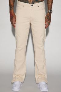 Indestructible Flared Carpenter Pants - Cream sold by Fashion Nova