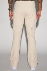 Indestructible Flared Carpenter Pants - Cream sold by Fashion Nova