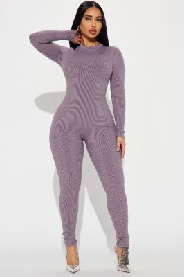Maribel Snatched Jumpsuit - Bark Brown sold by Fashion Nova