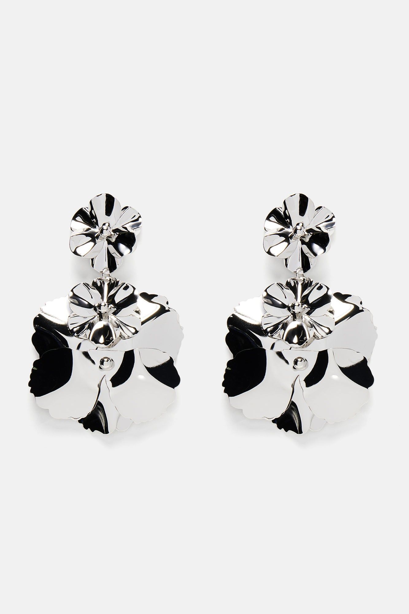 Time To Bloom Earrings - Silver sold by Fashion Nova product image thumbnail 2