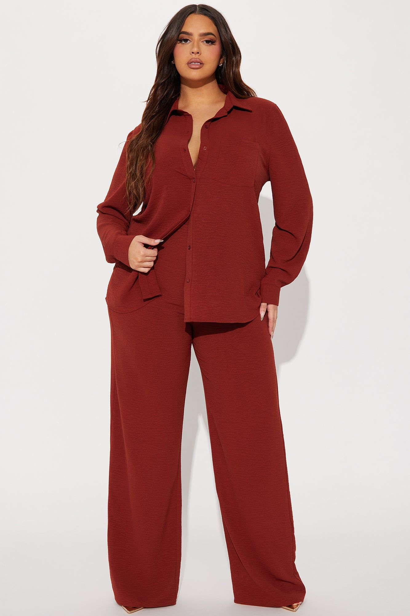 Makenzie Pant Set - Rust sold by Fashion Nova product image thumbnail 4