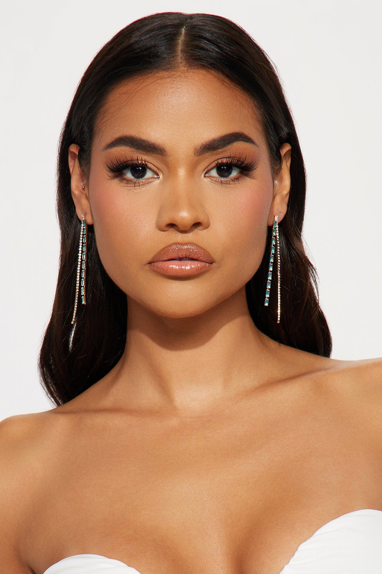 Date Night Downtown Earrings - Aqua sold by Fashion Nova product image thumbnail 2