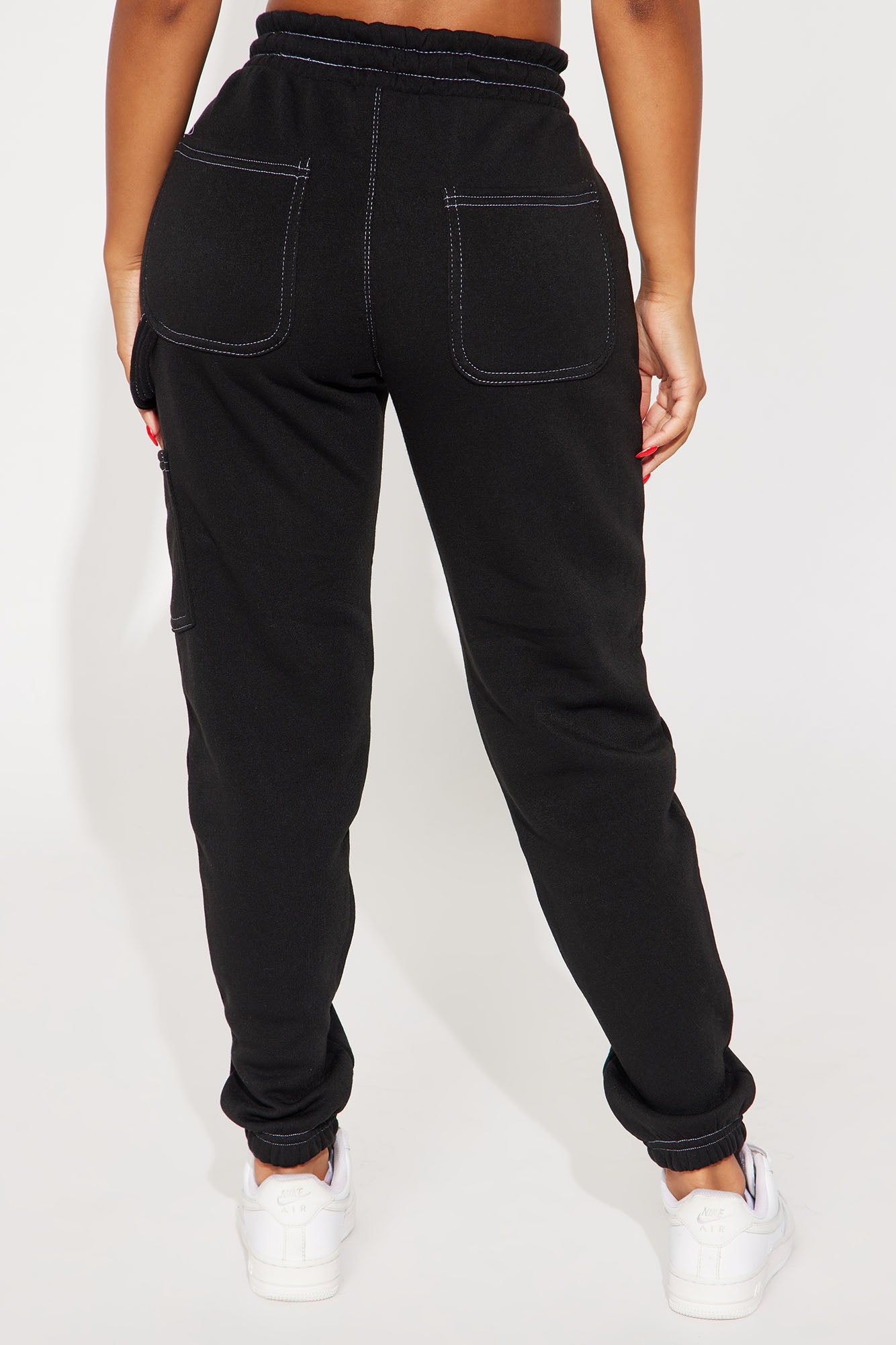 No Breaks Carpenter Fleece Lounge Jogger - Black sold by Fashion Nova product image thumbnail 3