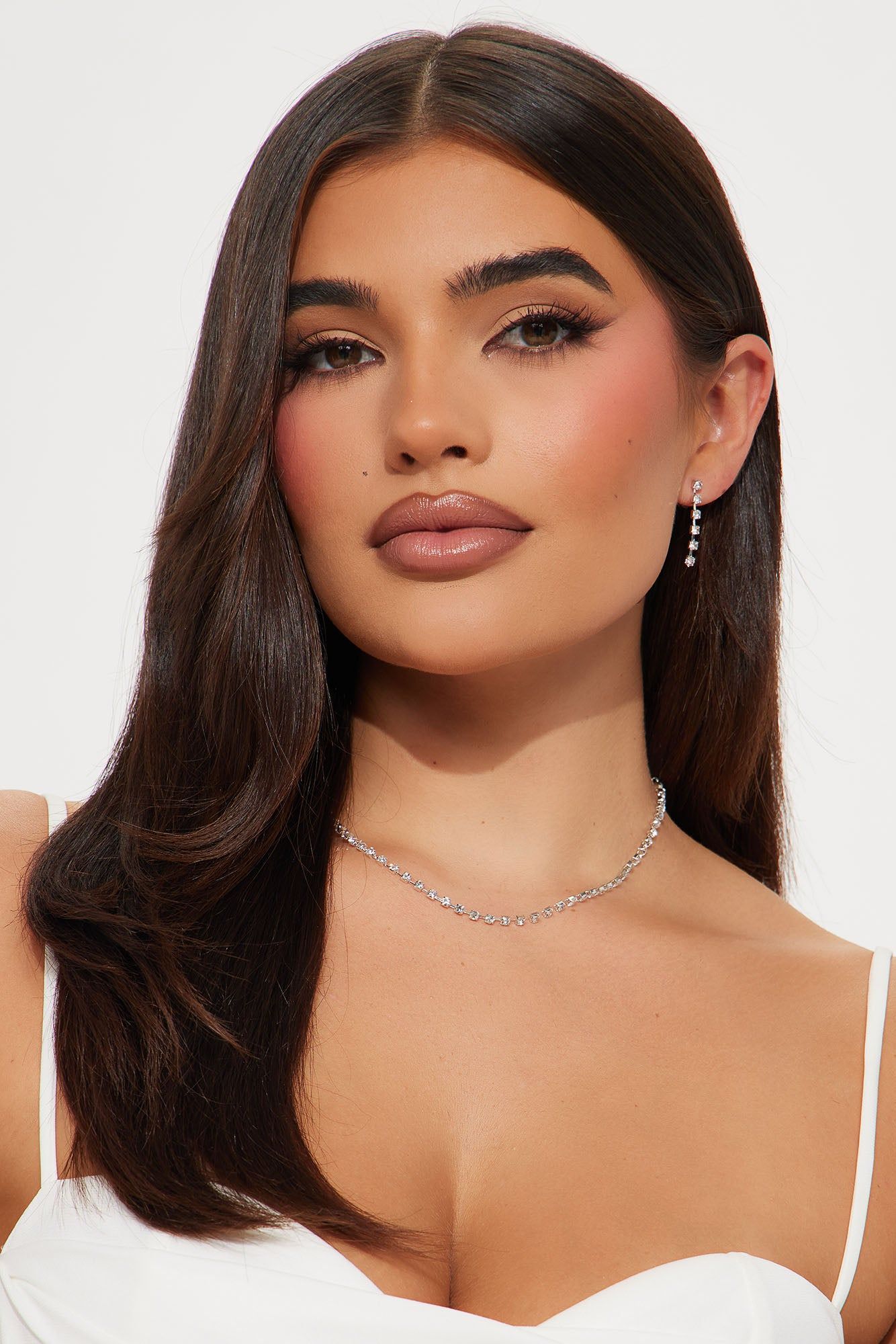 Classy Dame Necklace And Earring Set - Silver sold by Fashion Nova product image thumbnail 3