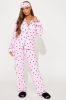 Sleeping In 3 Piece PJ Pant Set - Pink/combo sold by Fashion Nova
