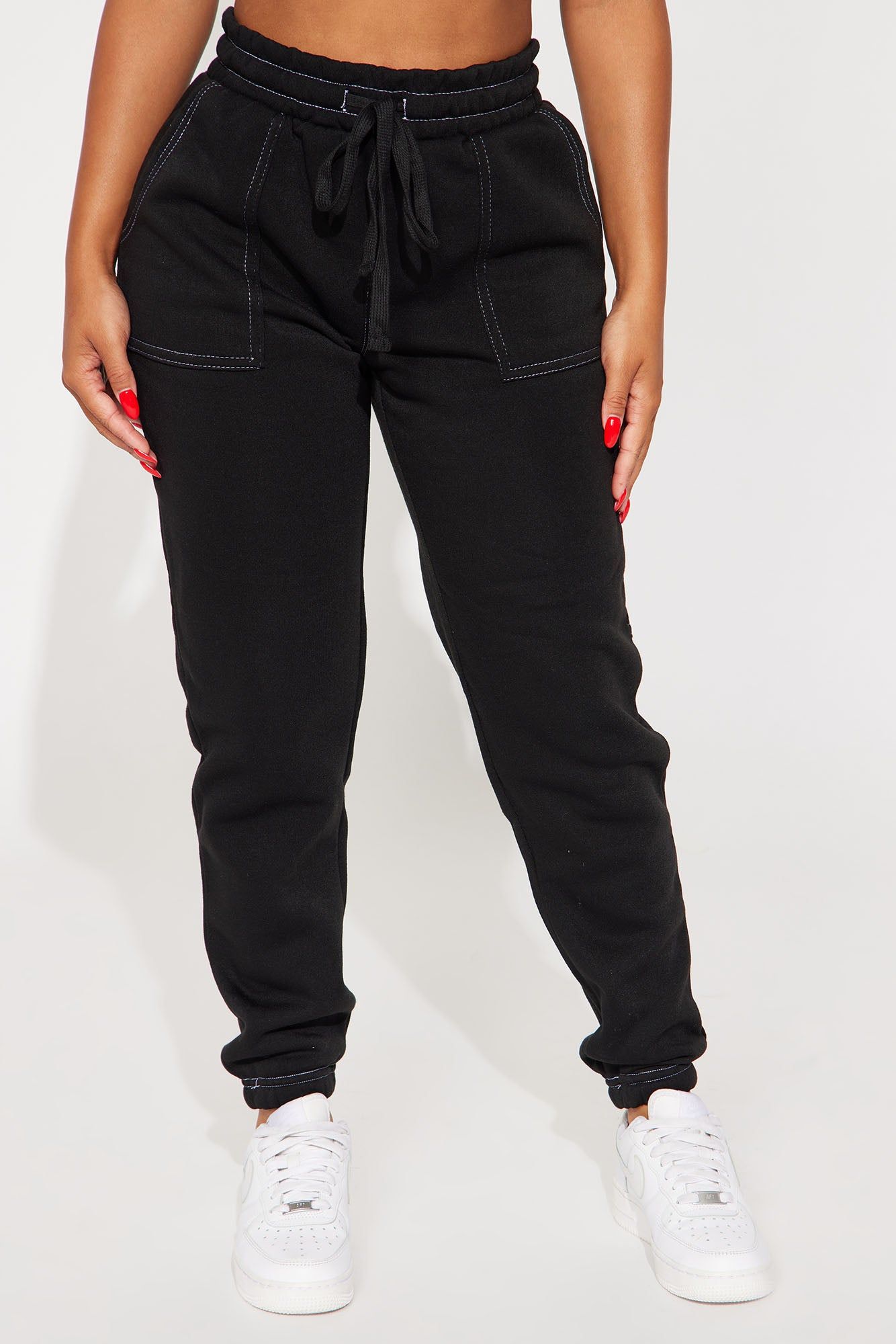 No Breaks Carpenter Fleece Lounge Jogger - Black sold by Fashion Nova product image thumbnail 2