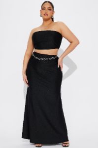 My Favorite Maxi Skirt Set - Black sold by Fashion Nova