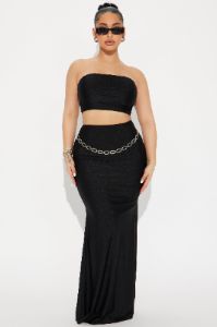 My Favorite Maxi Skirt Set - Black sold by Fashion Nova