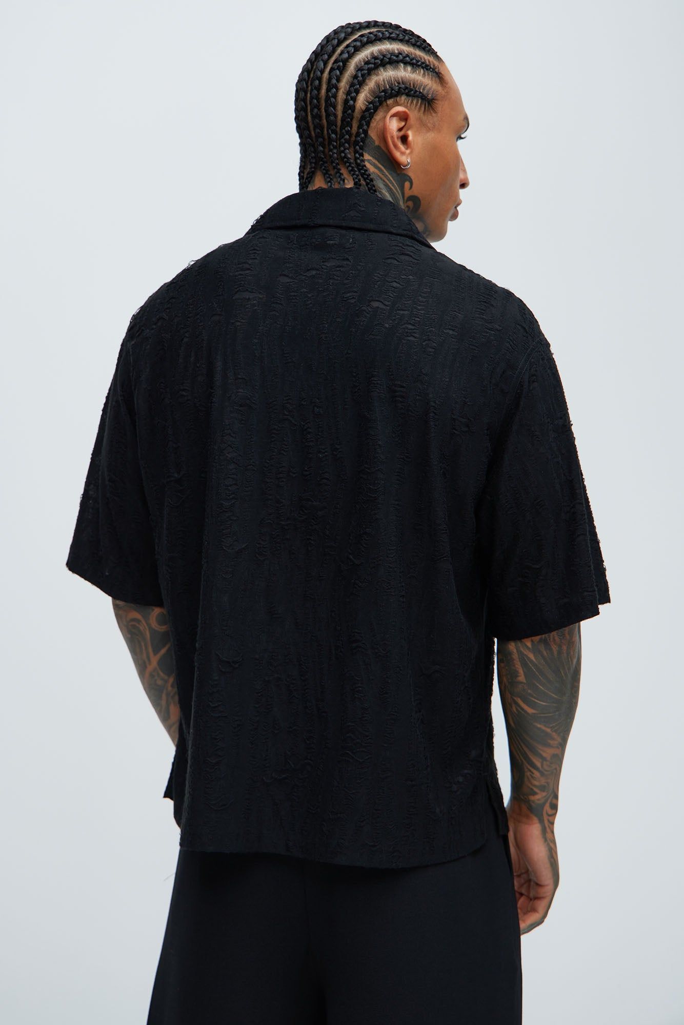 Lynx Textured Shirt - Black sold by Fashion Nova product image thumbnail 4