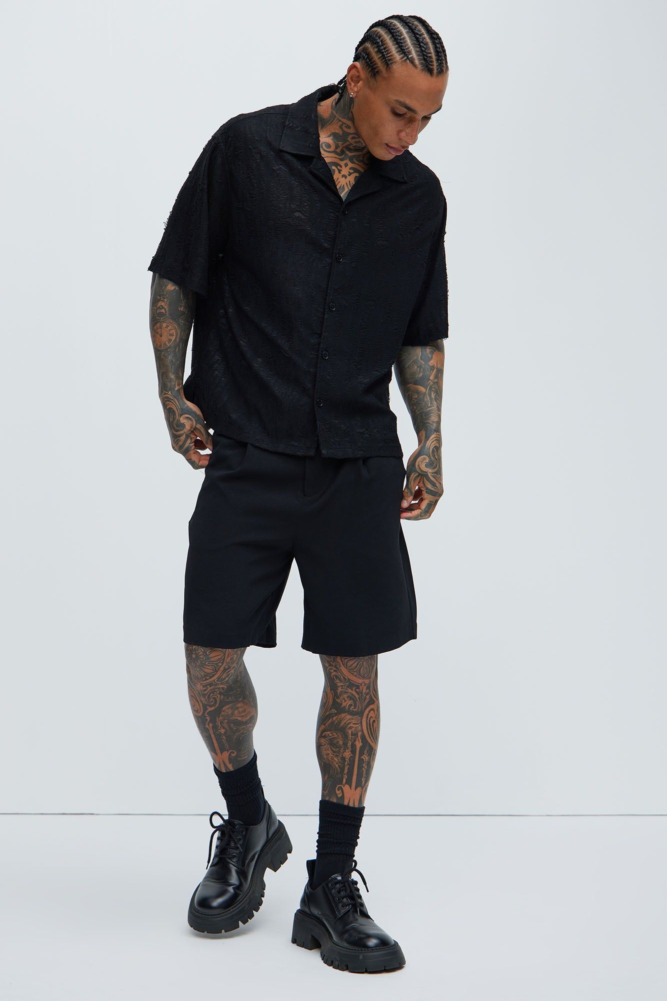 Lynx Textured Shirt - Black sold by Fashion Nova product image thumbnail 2