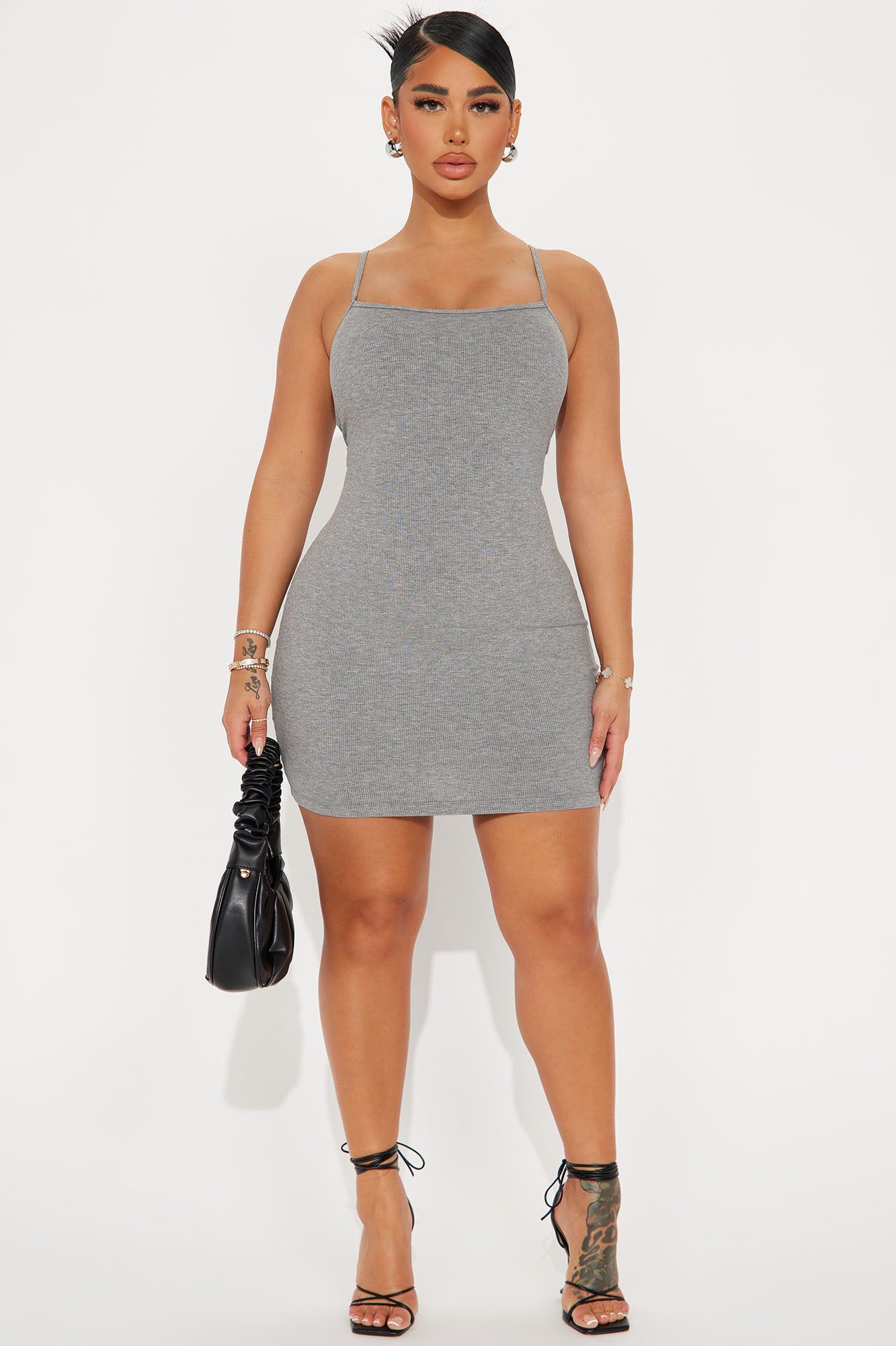 Avery Shapewear Mini Dress - Heather Grey sold by Fashion Nova product image thumbnail 2