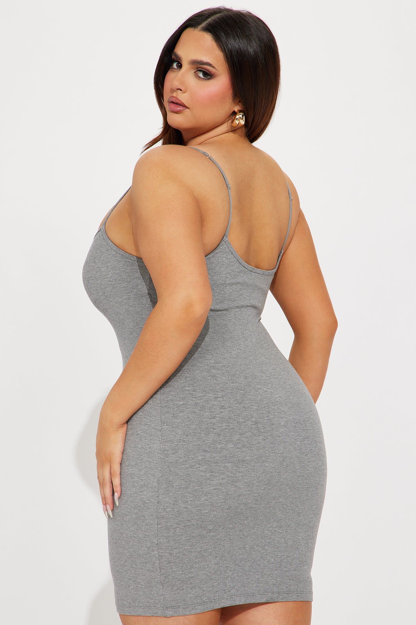 Avery Shapewear Mini Dress - Heather Grey sold by Fashion Nova product image thumbnail 8