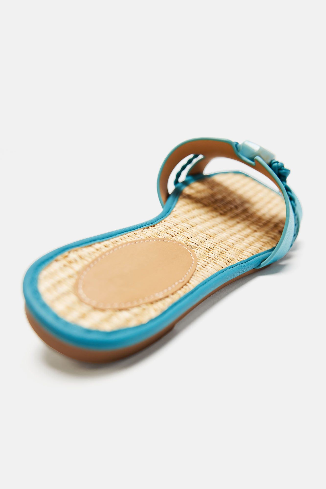 Kiera Braided Flat Sandals - Teal sold by Fashion Nova product image thumbnail 4