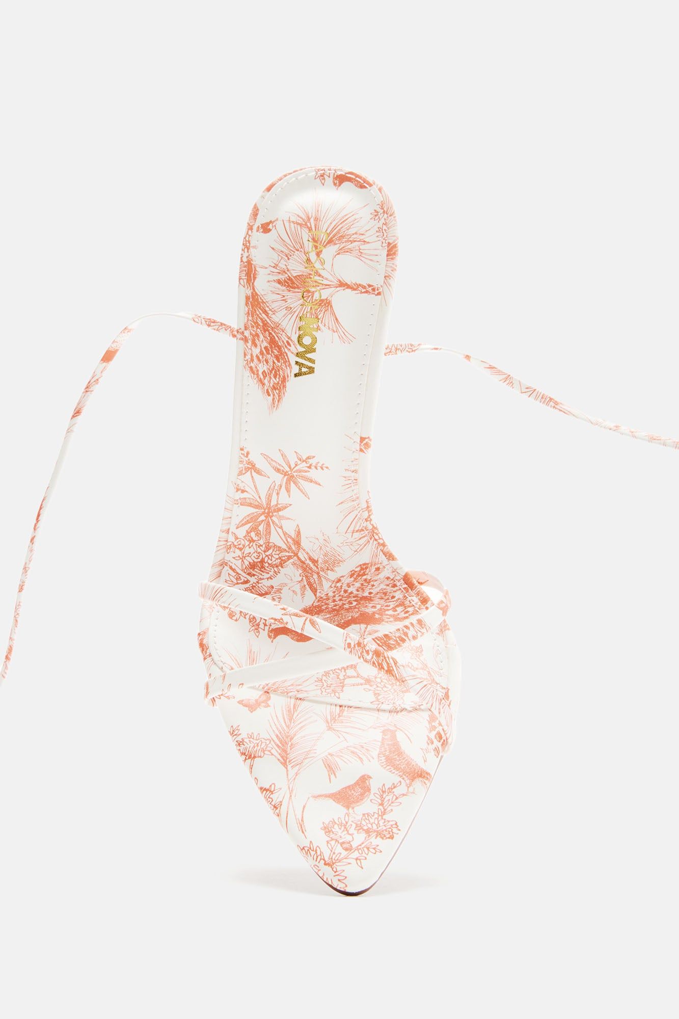 You're Limited Edition Wrap Up Heeled Sandals - Orange sold by Fashion Nova product image thumbnail 5