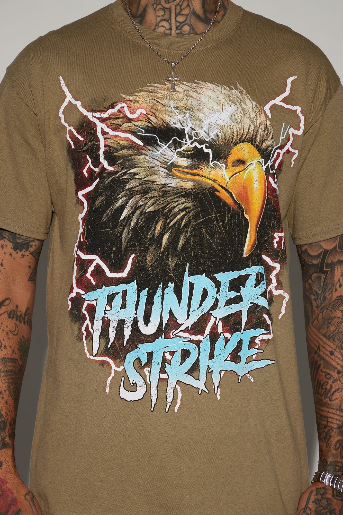 Thunder Strike Short Sleeve Tee - Tan sold by Fashion Nova product image thumbnail 3
