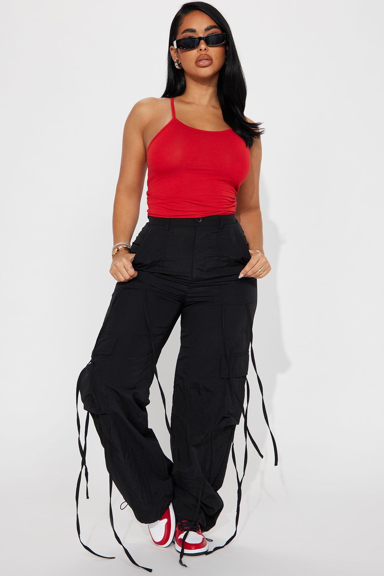 Jordy Racer Back Cami Top - Red sold by Fashion Nova product image thumbnail 2
