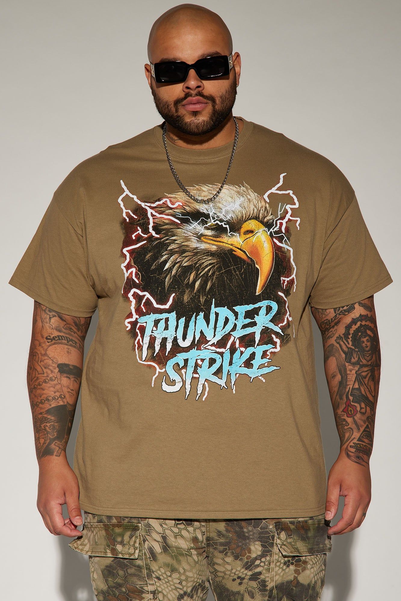 Thunder Strike Short Sleeve Tee - Tan sold by Fashion Nova product image thumbnail 4