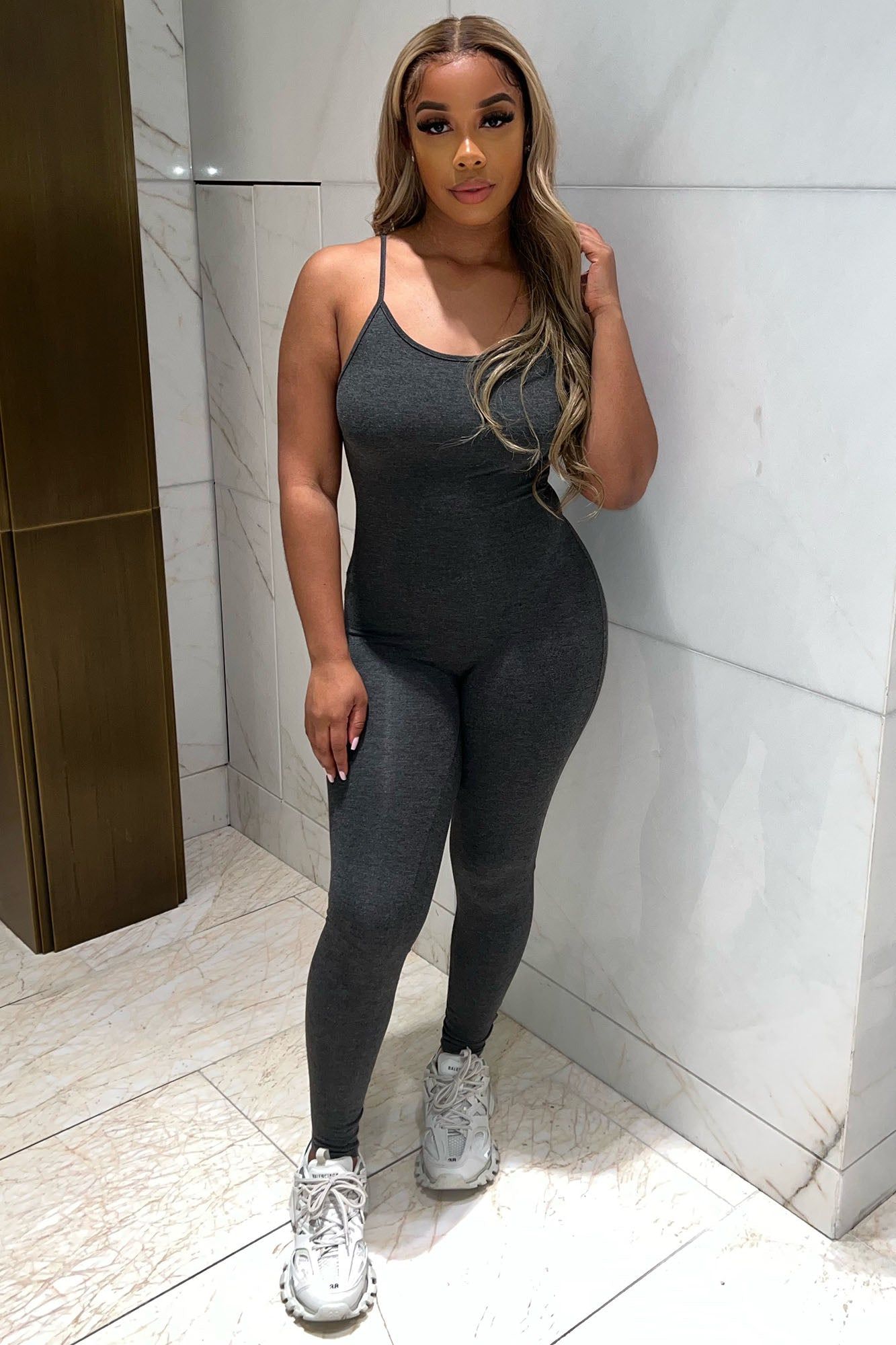 Nova Season Jumpsuit - Charcoal sold by Fashion Nova product image thumbnail 2