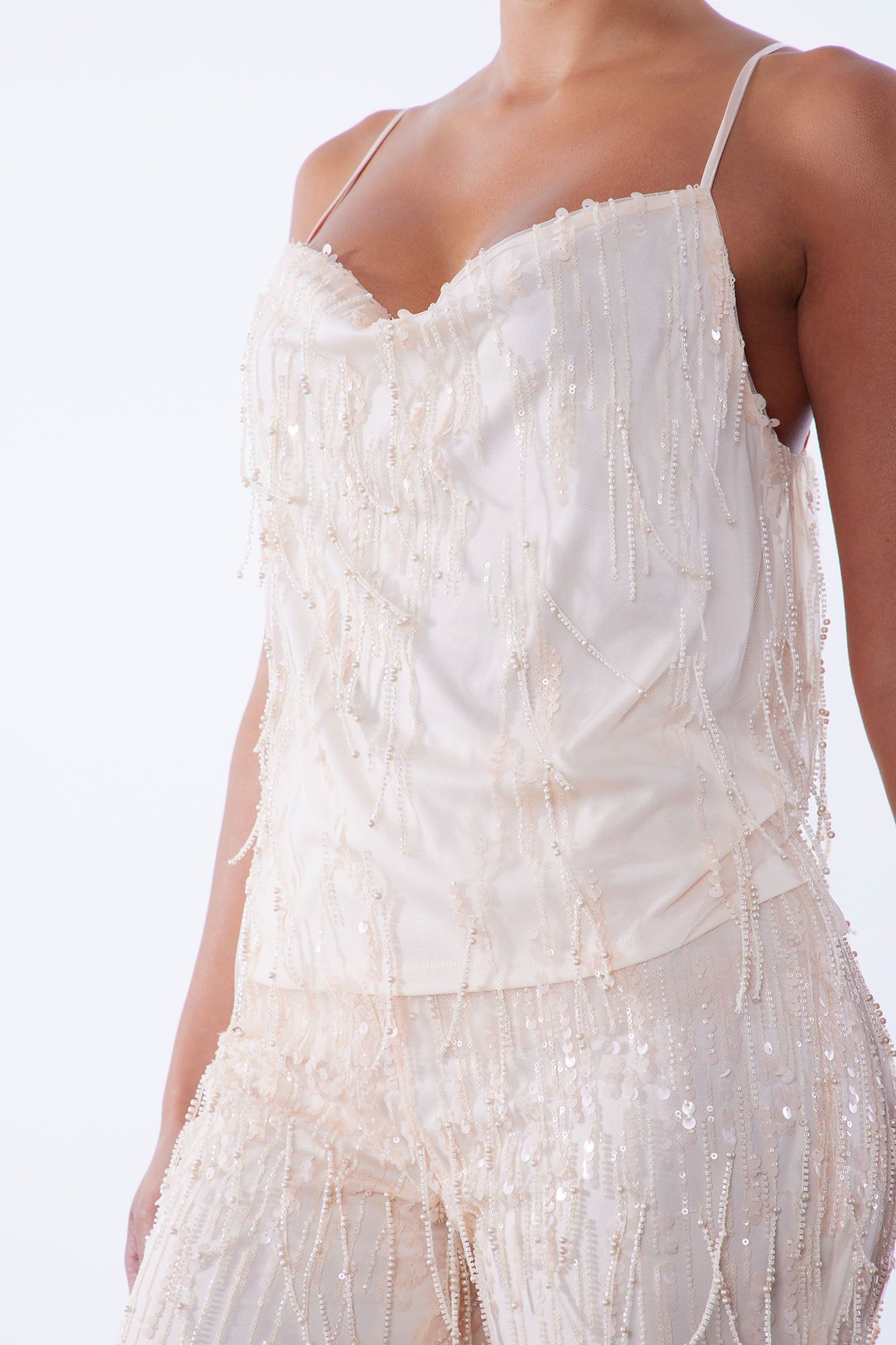 Isabelle Sequin Top - Nude sold by Fashion Nova product image thumbnail 3