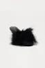 Fluffy Feather Kitten Heels - Black sold by Fashion Nova