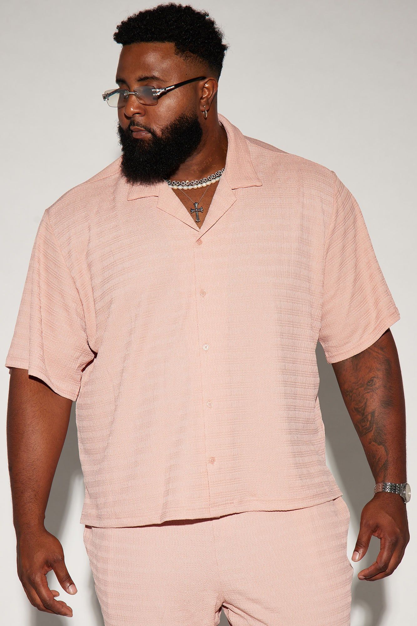 Boca Button Up Shirt - Mauve sold by Fashion Nova product image thumbnail 4