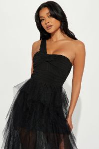 Rachel Tulle Gown - Black sold by Fashion Nova
