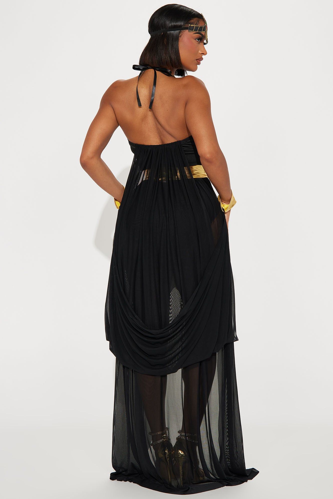 Jewel Of The Nile Egyptian Goddess 3 Piece Costume Set - Black/Gold sold by Fashion Nova product image thumbnail 3