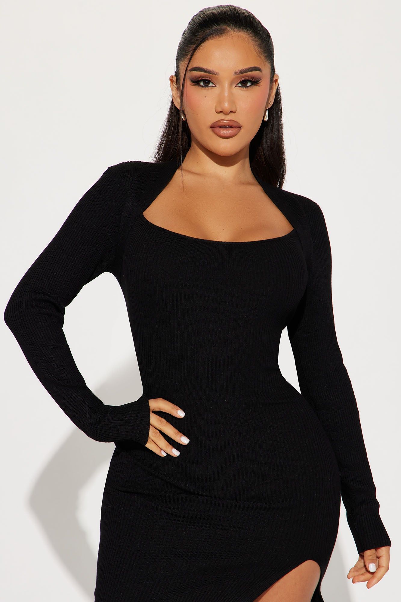Reverie Attitude Midi Dress - Black sold by Fashion Nova product image thumbnail 2
