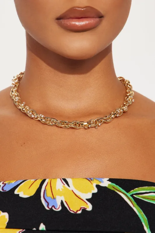 Porsche Mom Necklace - Gold sold by Fashion Nova