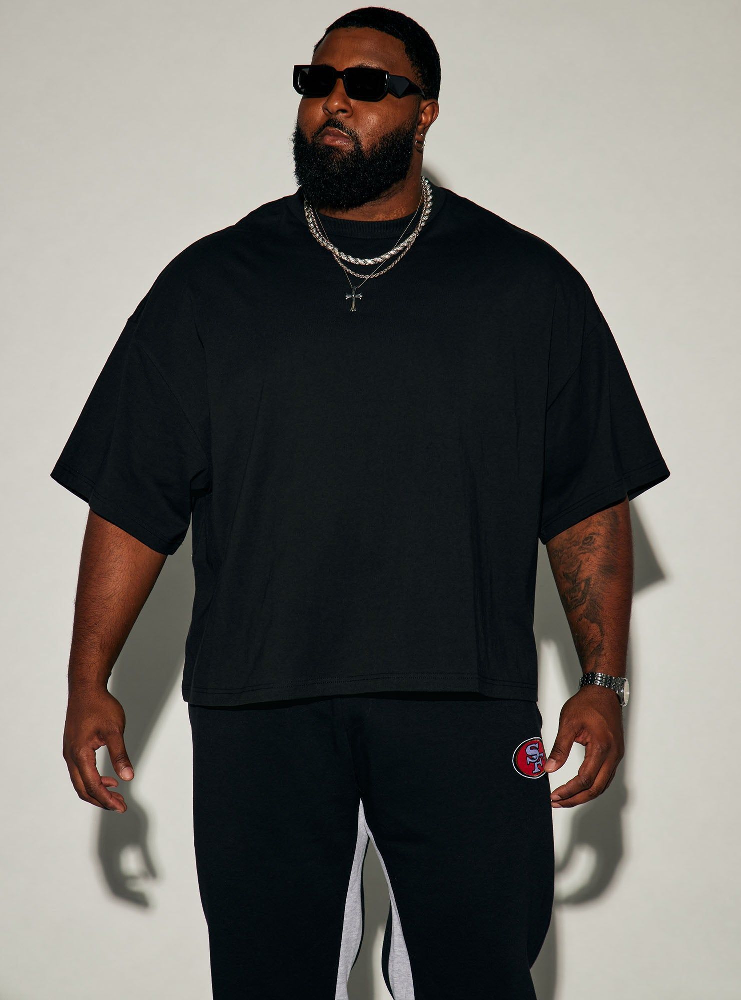 Boxy Cropped Heavyweight Short Sleeve Tee - Black sold by Fashion Nova product image thumbnail 4