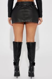 Star Chasing Micro Mini Skirt - Black sold by Fashion Nova